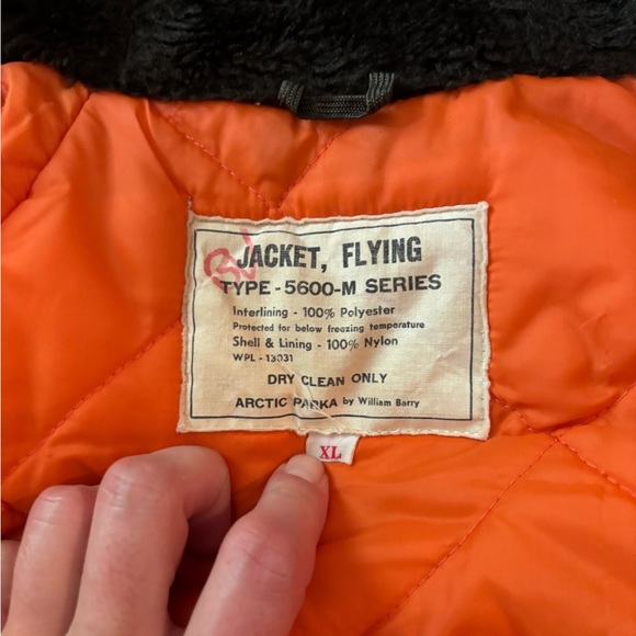 Men’s Type 5600-M Air Force Flying Jacket Arctic Parka Vintage William Barry XL - Picture 9 of 11